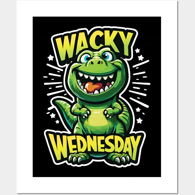 Wacky Wednesday Funny Crazy Silly Graphic Wall Art by Graphic Duster